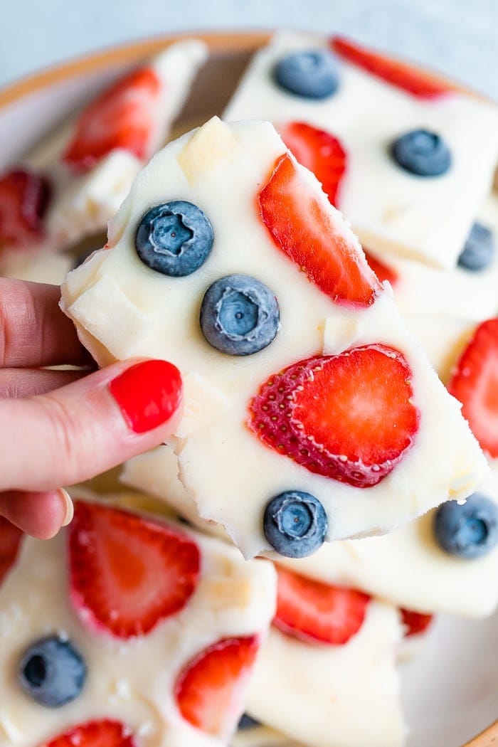Yogurt Bark with Berries Recipe