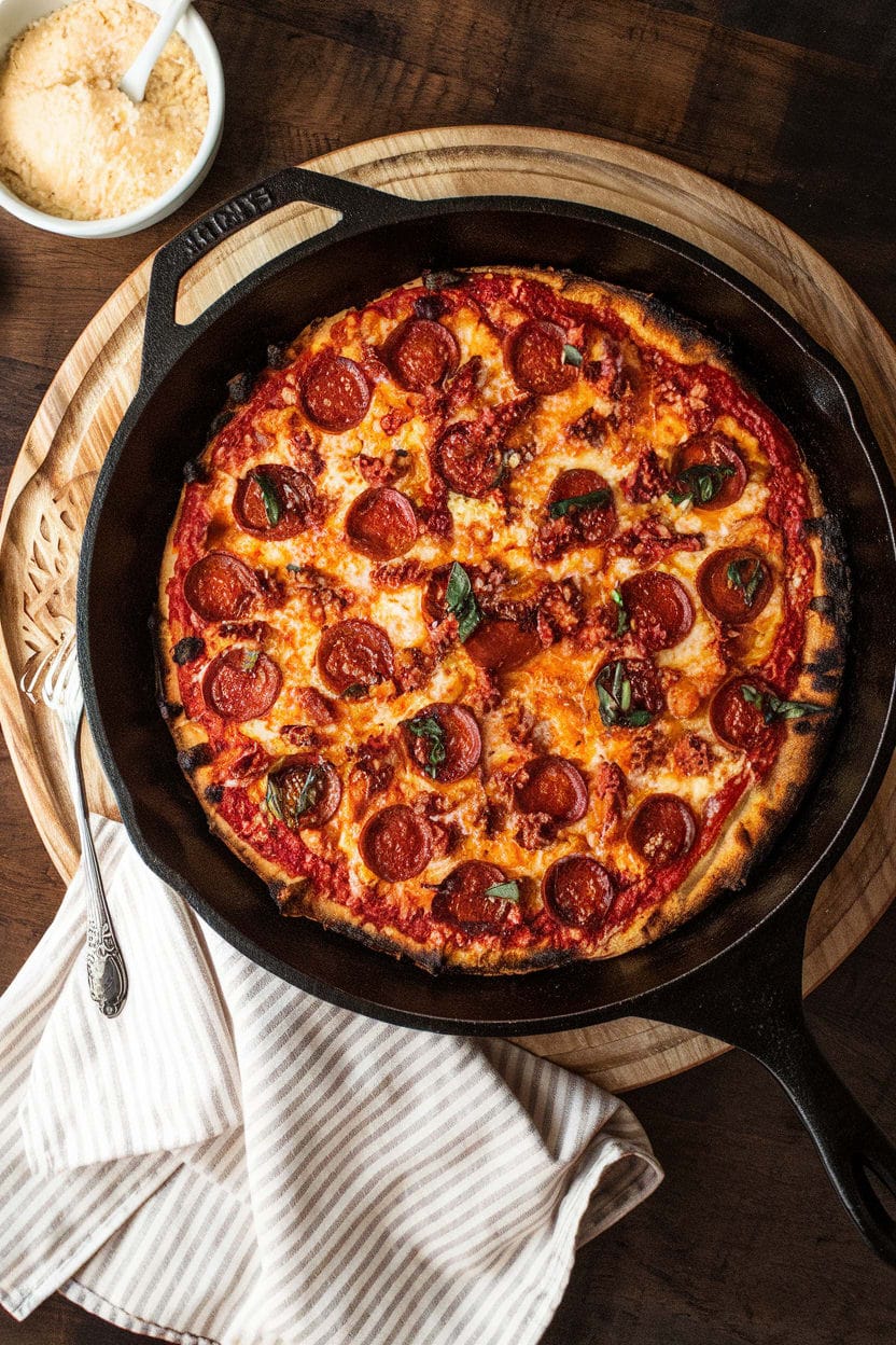 Cast Iron Skillet Pizza