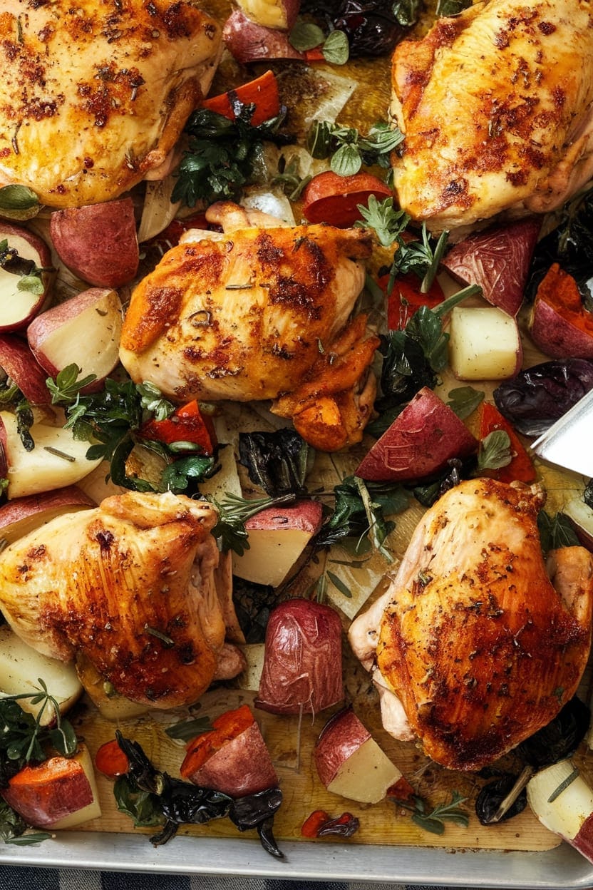 Sheet Pan Roast Chicken & Vegetables