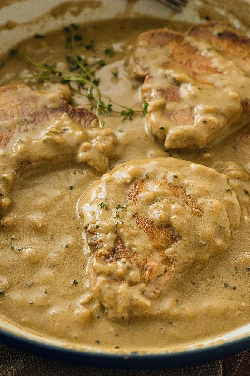 Smothered Pork Chops and Gravy