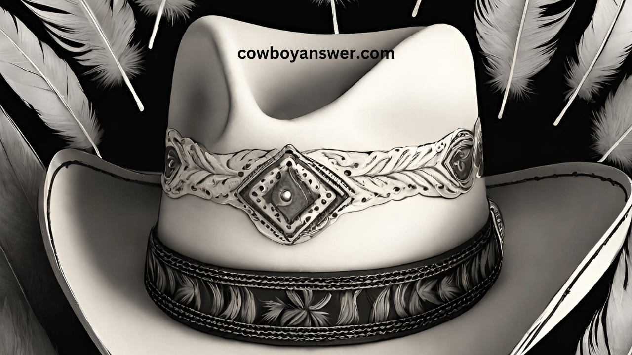 wild west with feather-accented cowboy hat tattoos in bohemian style