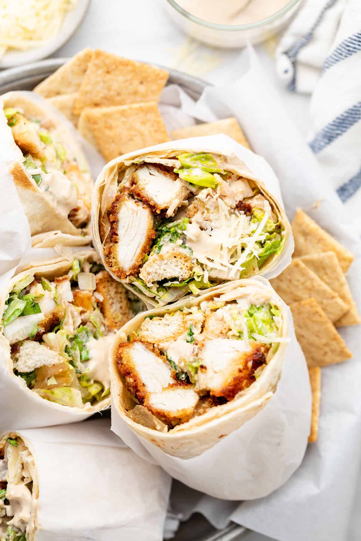 Chicken Caesar Salad Wraps Recipe