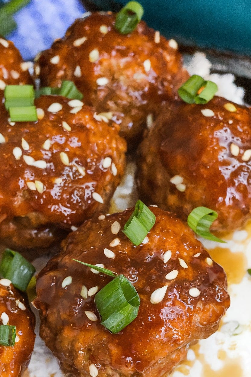 Sticky Asian Glazed Meatballs