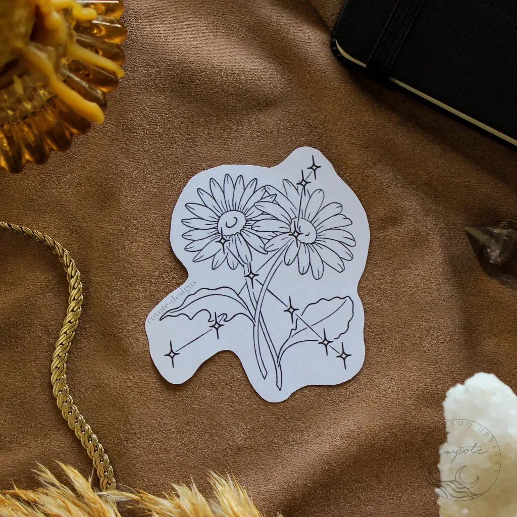 constellation daisy tattoo