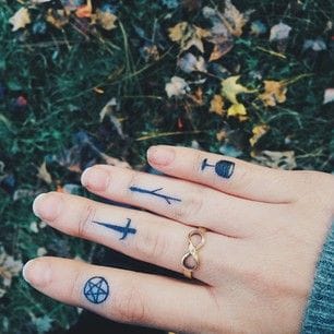 pentacles suit tattoo