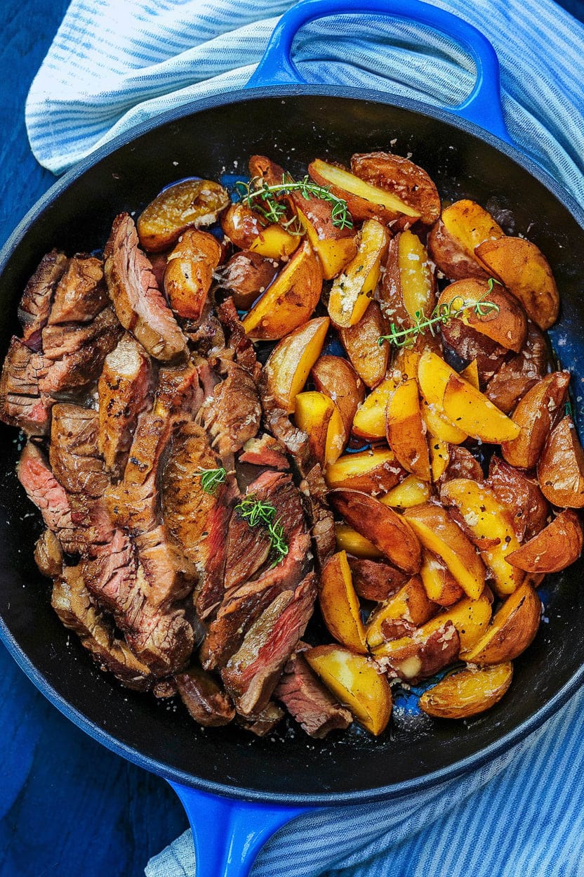 Garlic Butter Steak and Potatoes