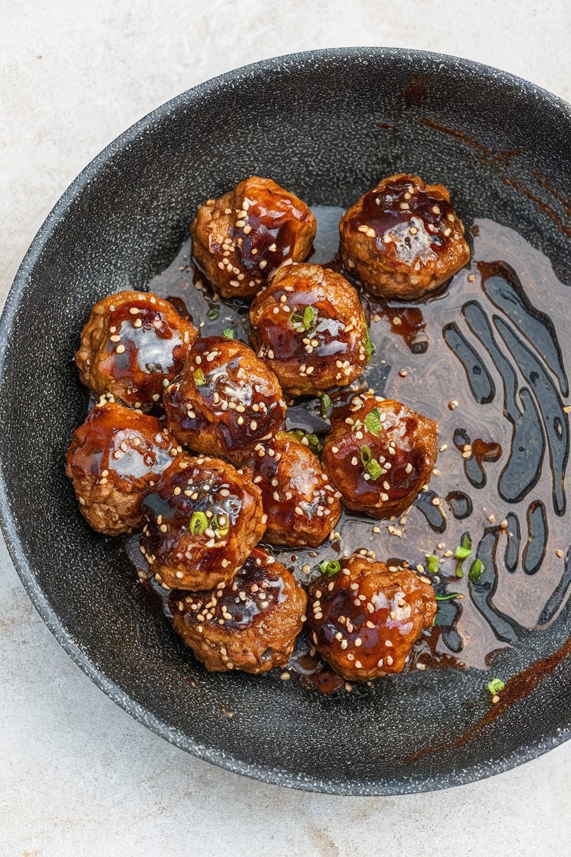 Sticky Asian Glazed Meatballs