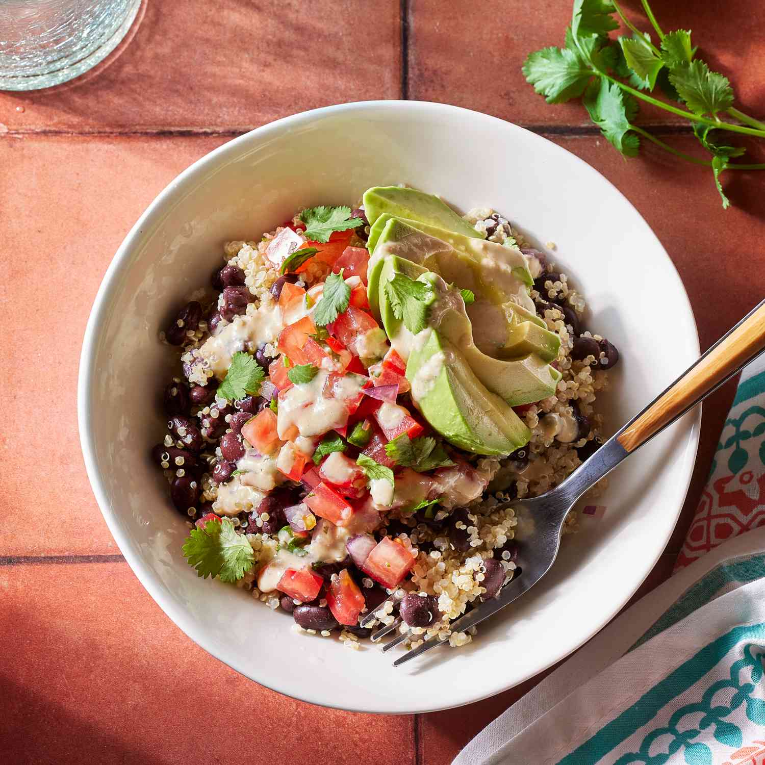 Quinoa Bowl with Black Beans and Corn Recipe