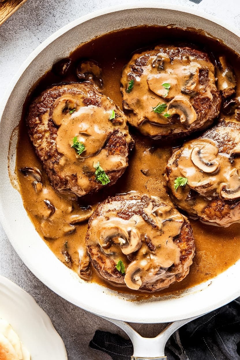 Salisbury Steak with Mushroom Gravy
