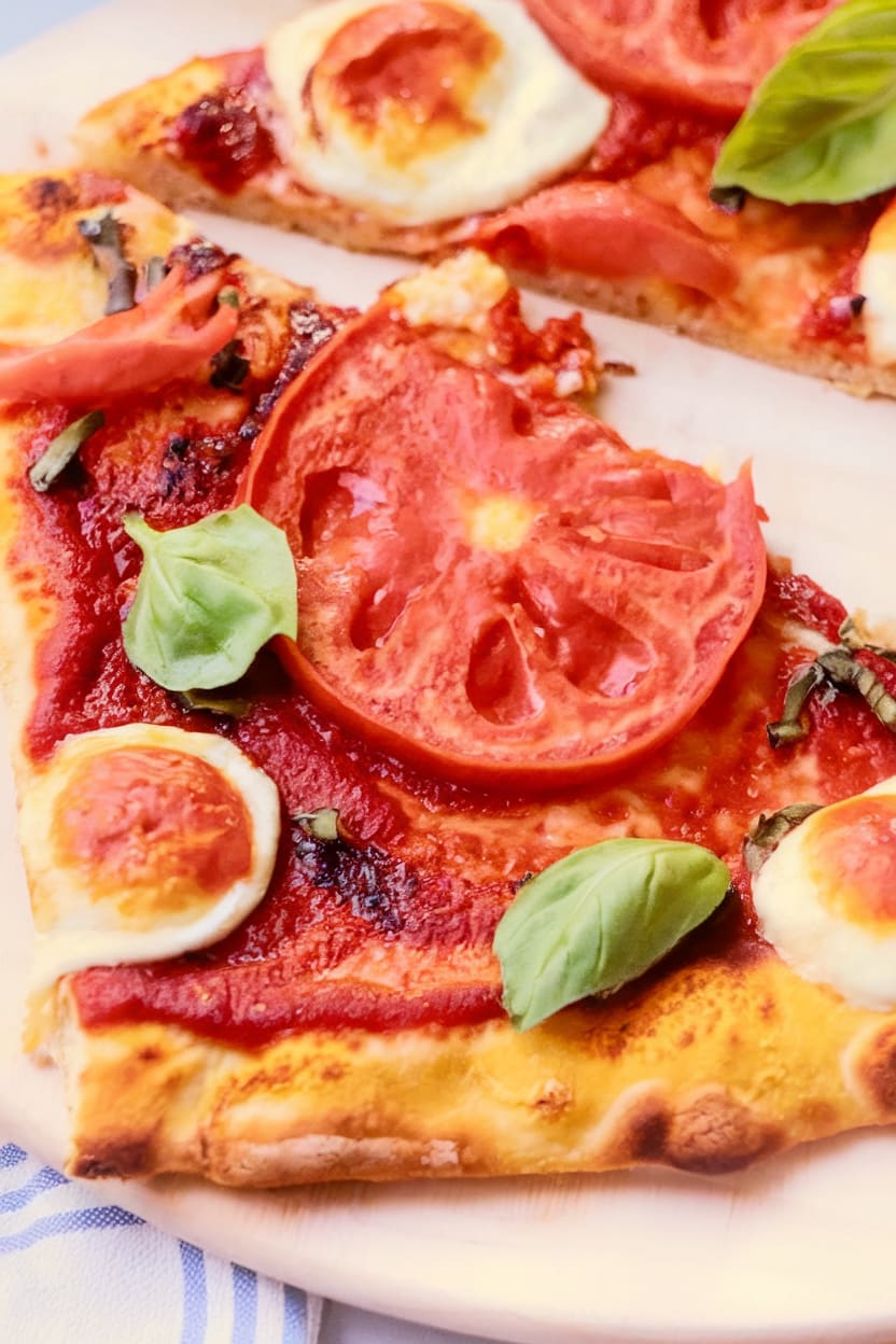 Margherita Pizza with Cauliflower Crust