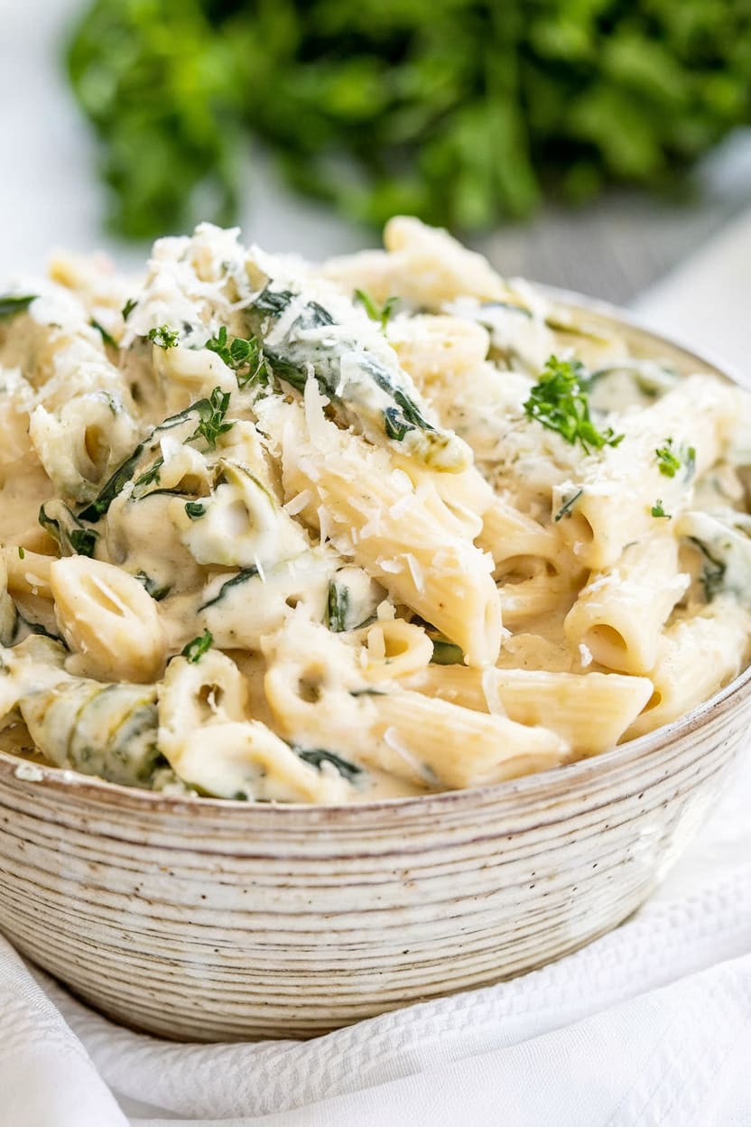 Spinach and Artichoke Pasta