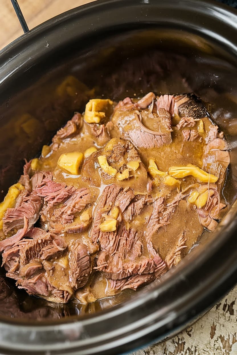 Slow Cooker Mississippi Pot Roast
