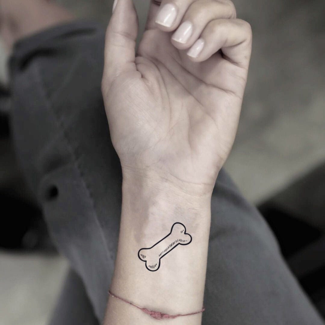 dog bone tattoo