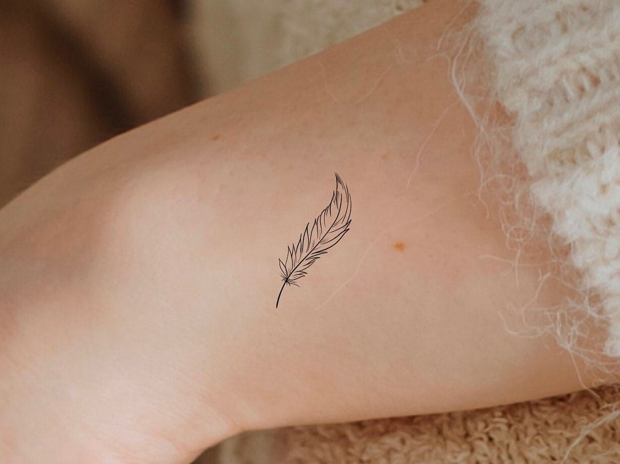 feather fine line
