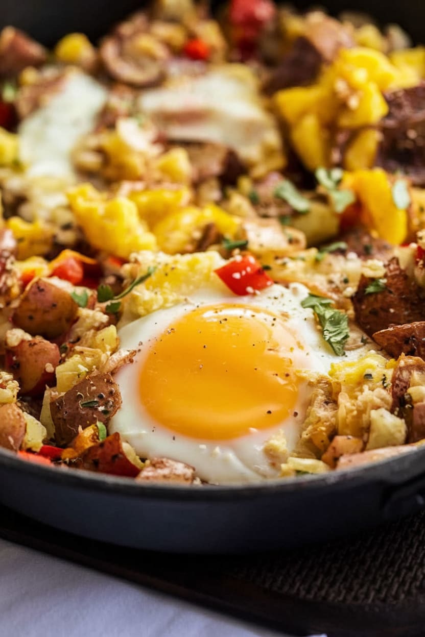 Skillet Potato and Egg Hash