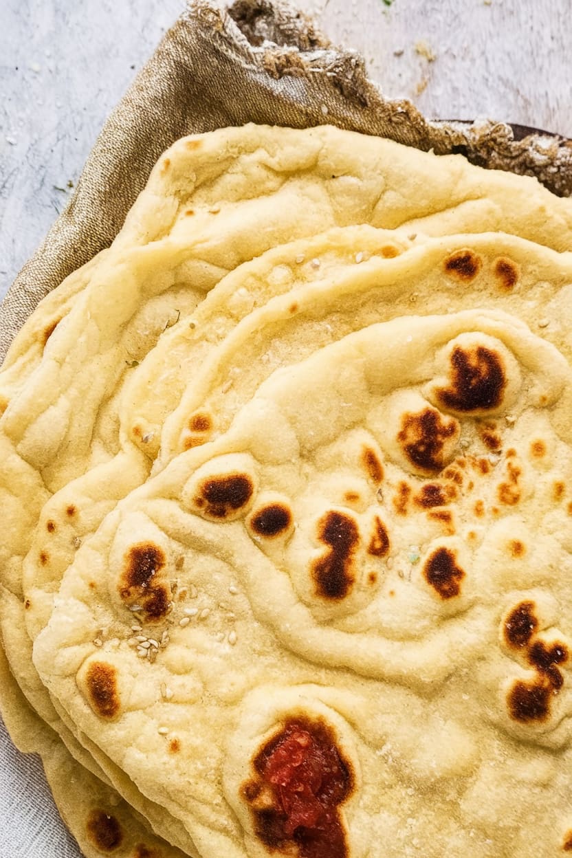 Easy Soft Flatbread (No Yeast)