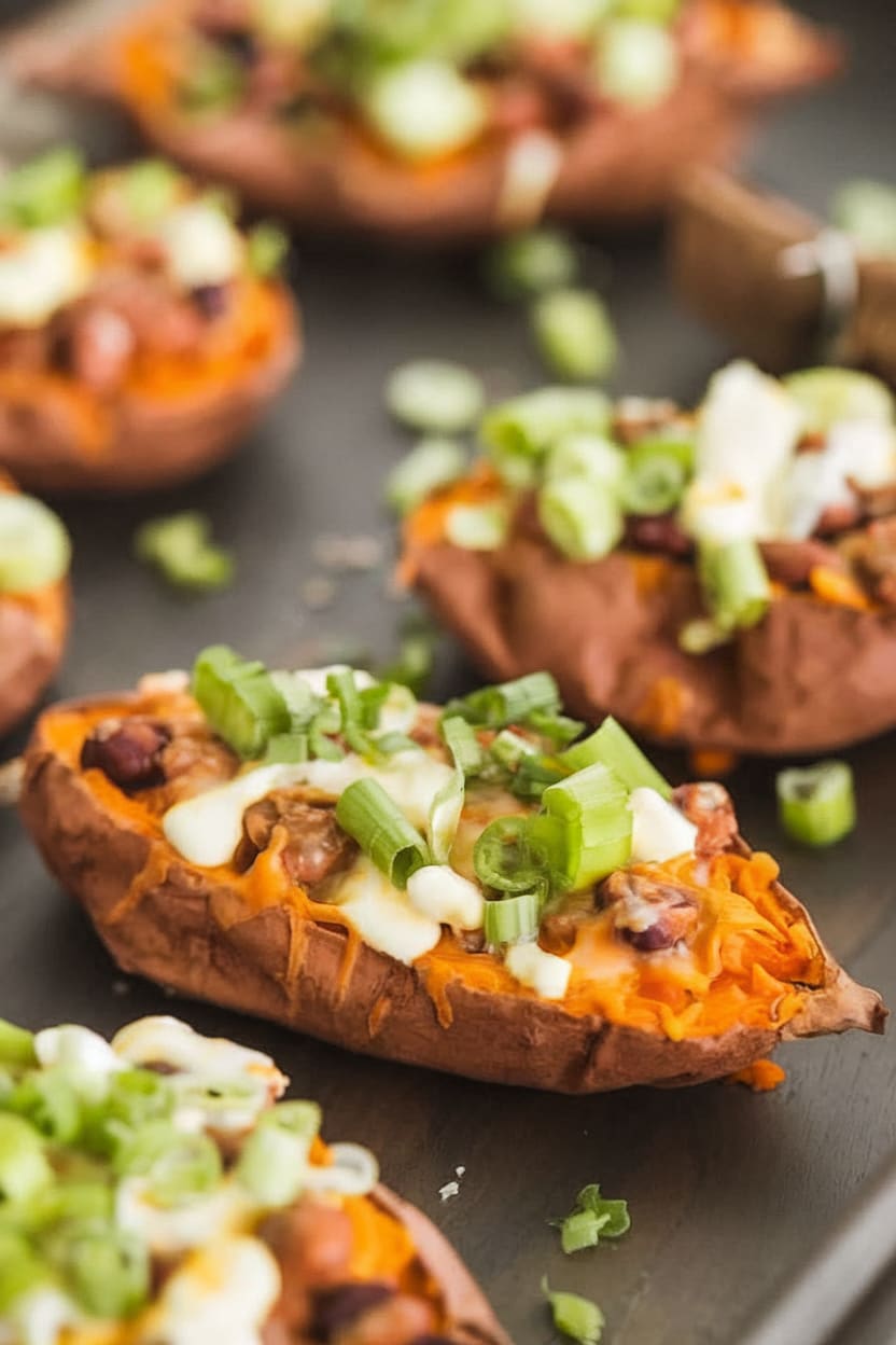 Loaded Sweet Potato Skins