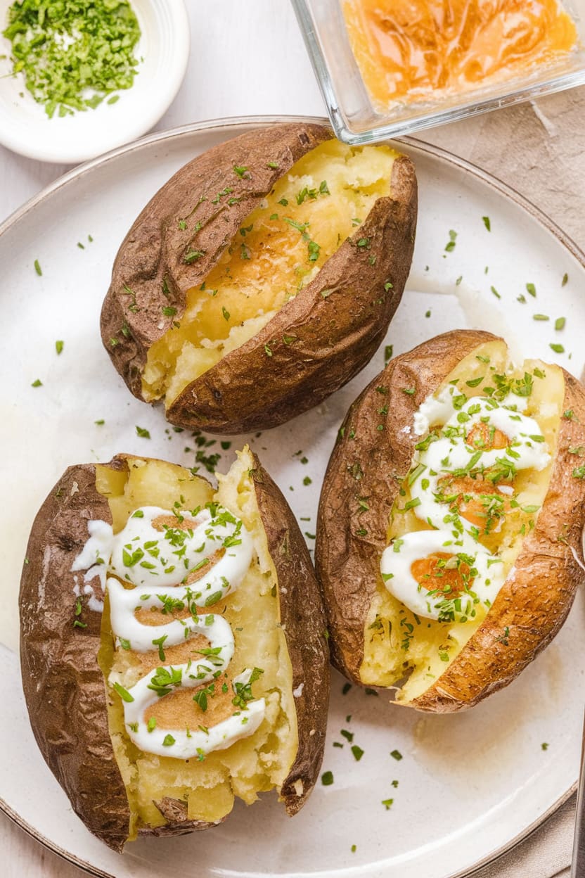 Microwave Baked Potatoes