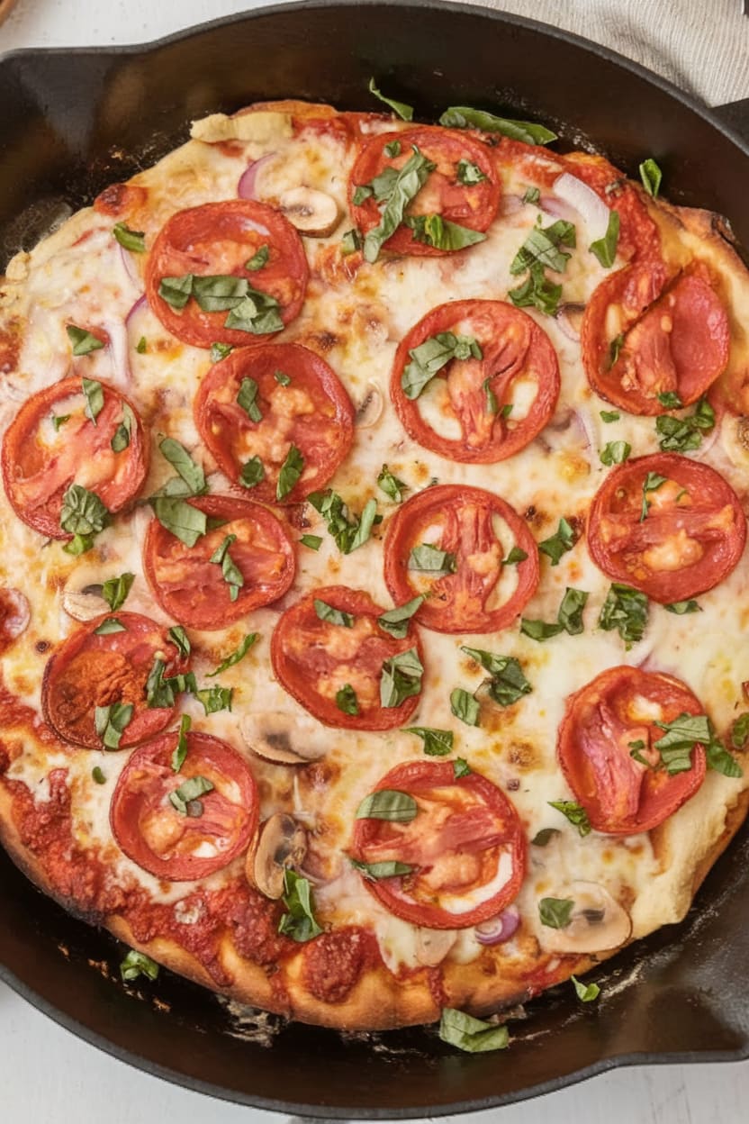 Cast Iron Skillet Pizza