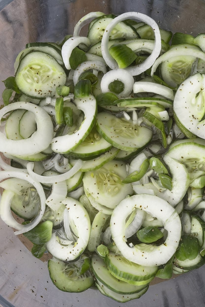 Cucumber and Onion Salad