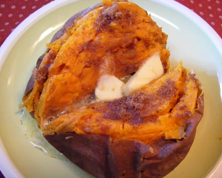 Baked Sweet Potato with Cinnamon Recipe
