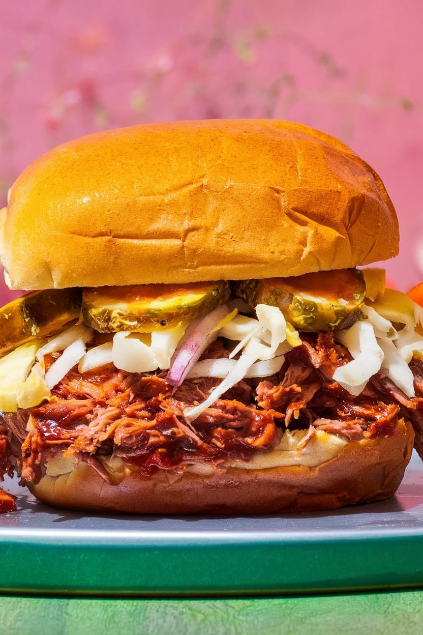 Slow Cooker BBQ Pulled Pork Sandwiches