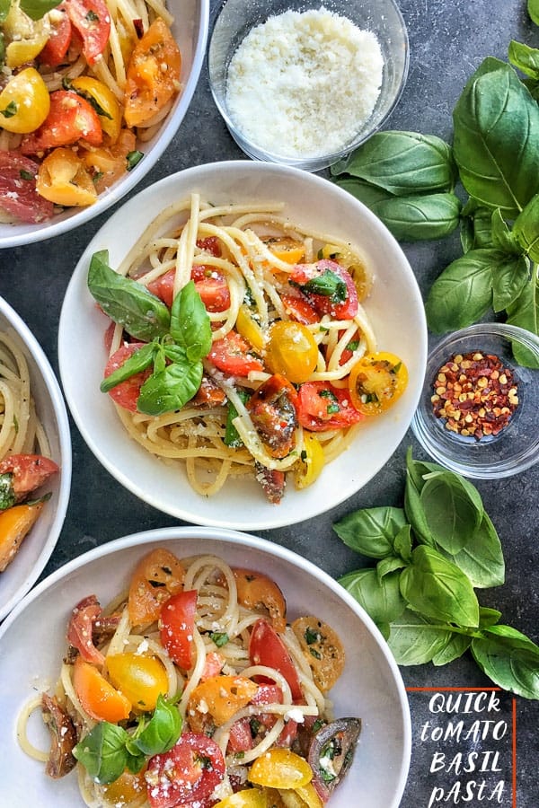 15-Minute Tomato Basil Pasta Recipe