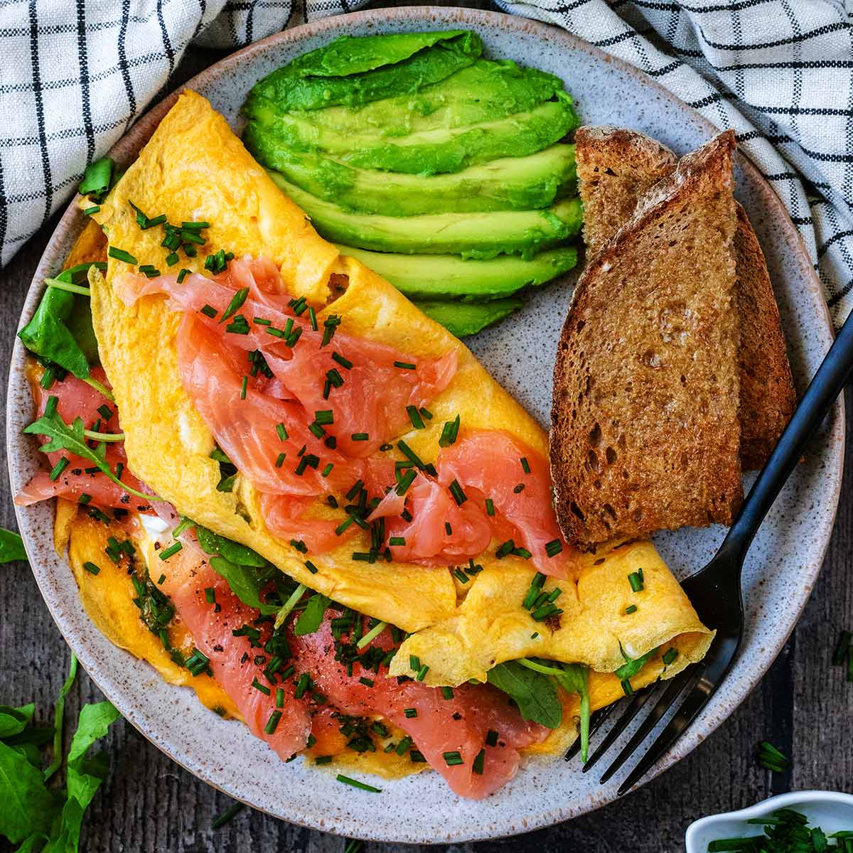 Salmon Omelet Recipe