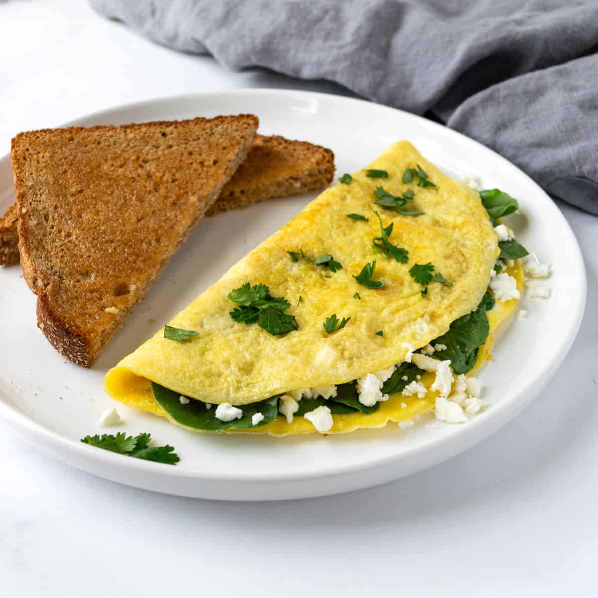 Spinach and Feta Omelette Recipe