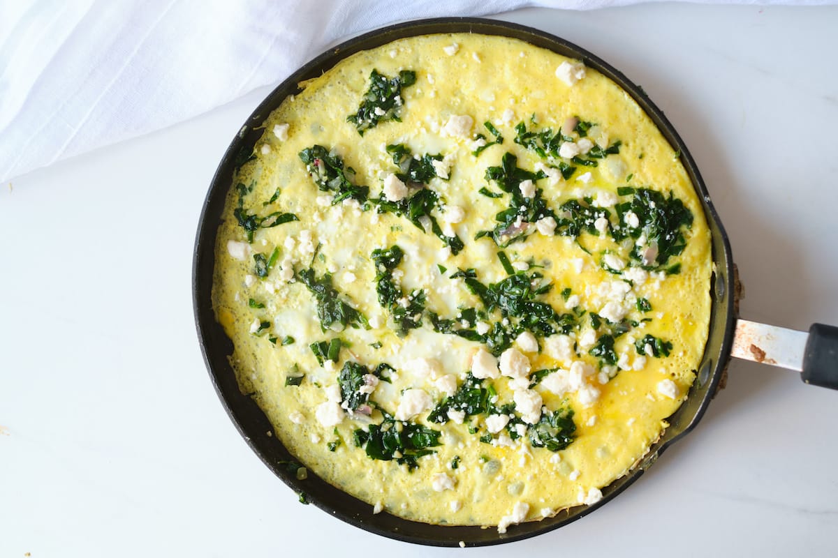 Spinach and Feta Omelet Recipe