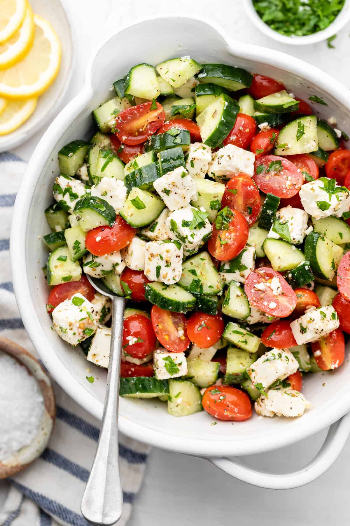 Cucumber and Tomato Salad with Feta Recipe