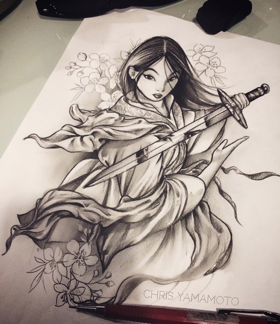warrior armor mulan tattoo