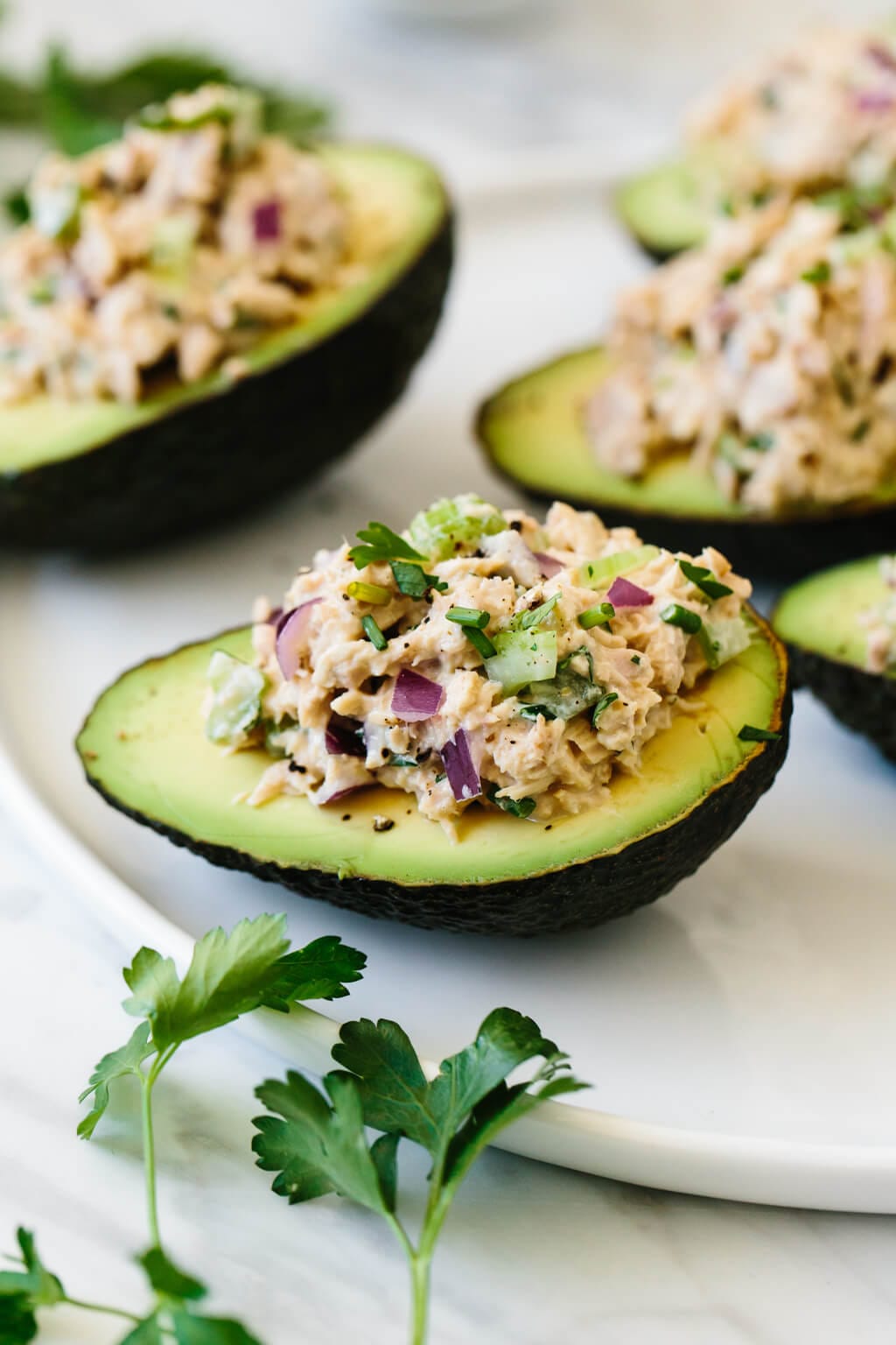 Tuna Salad Stuffed Avocado Recipe