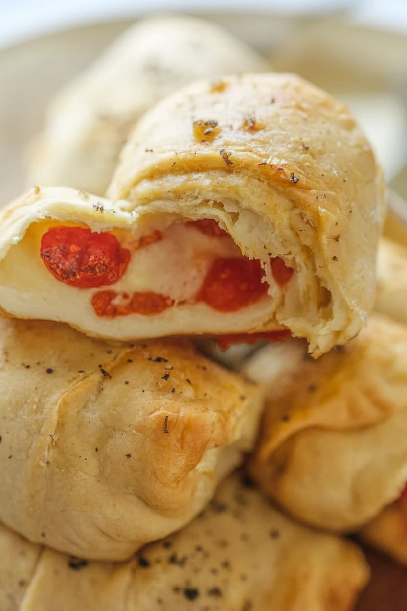 Cheesy Pizza Roll-Ups