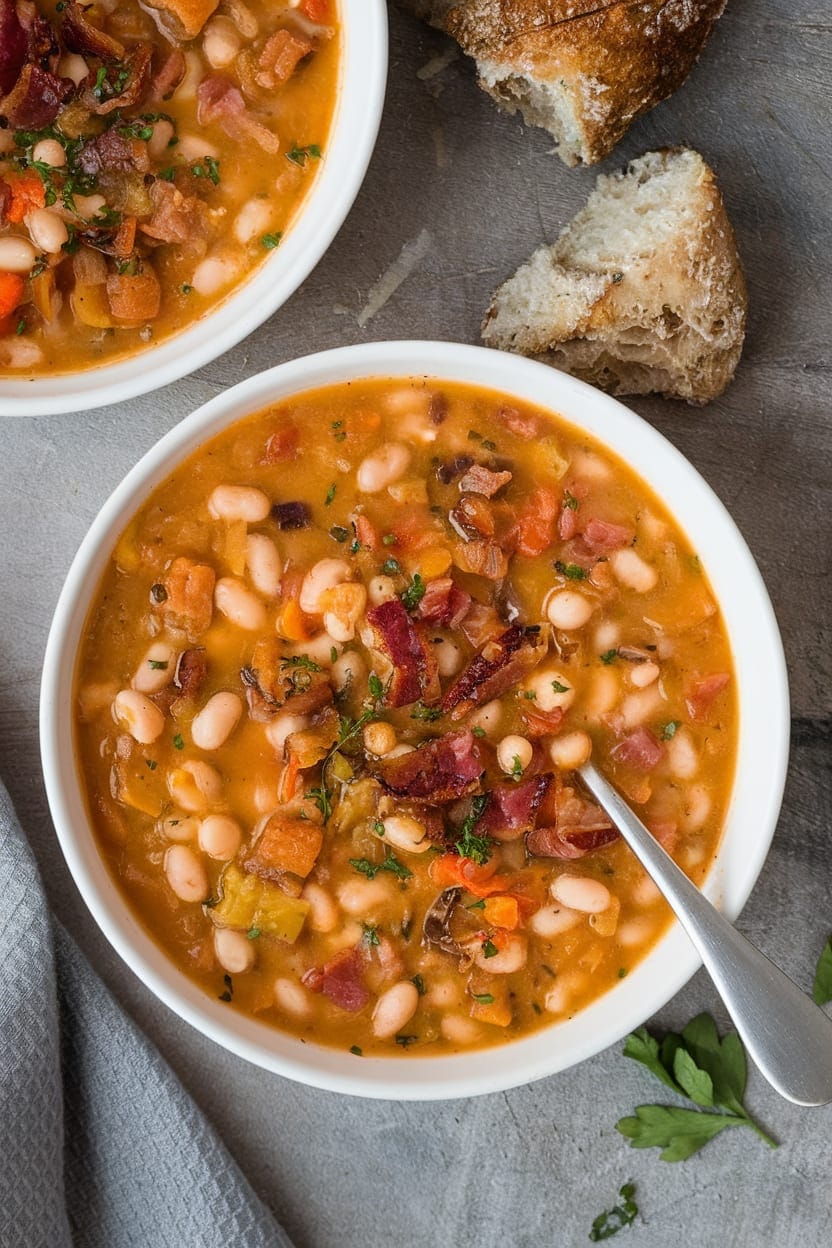 White Bean Soup With Bacon