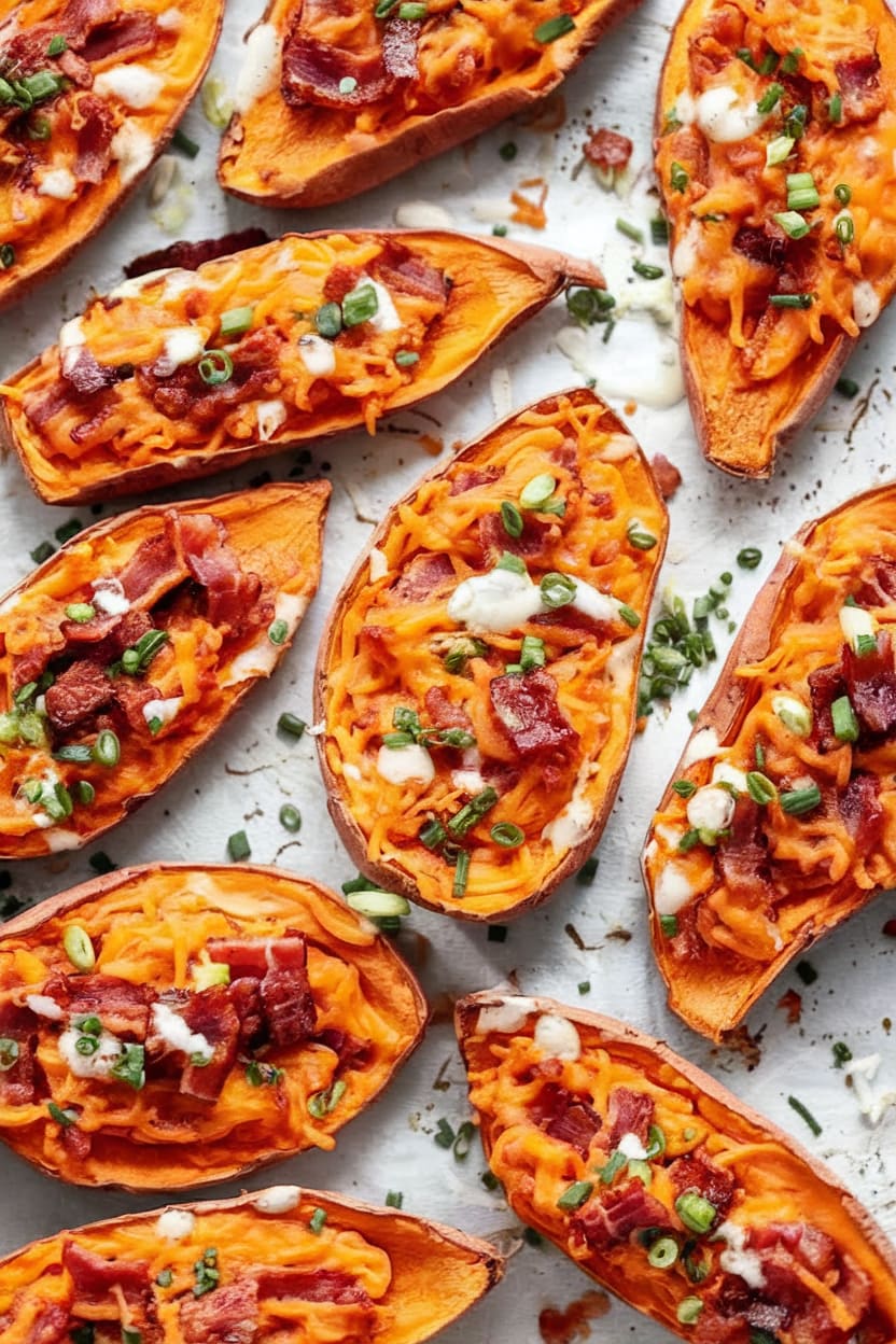 Loaded Sweet Potato Skins