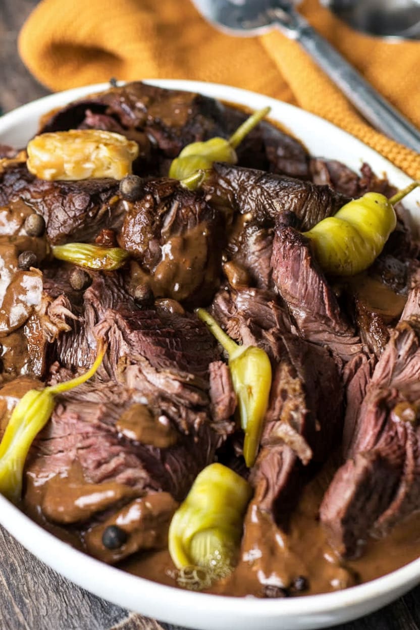 Slow Cooker Mississippi Pot Roast