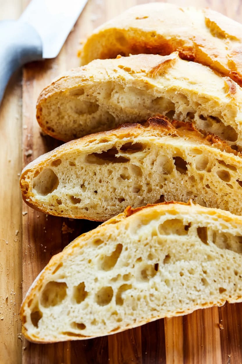 No-Knead Crusty Bread