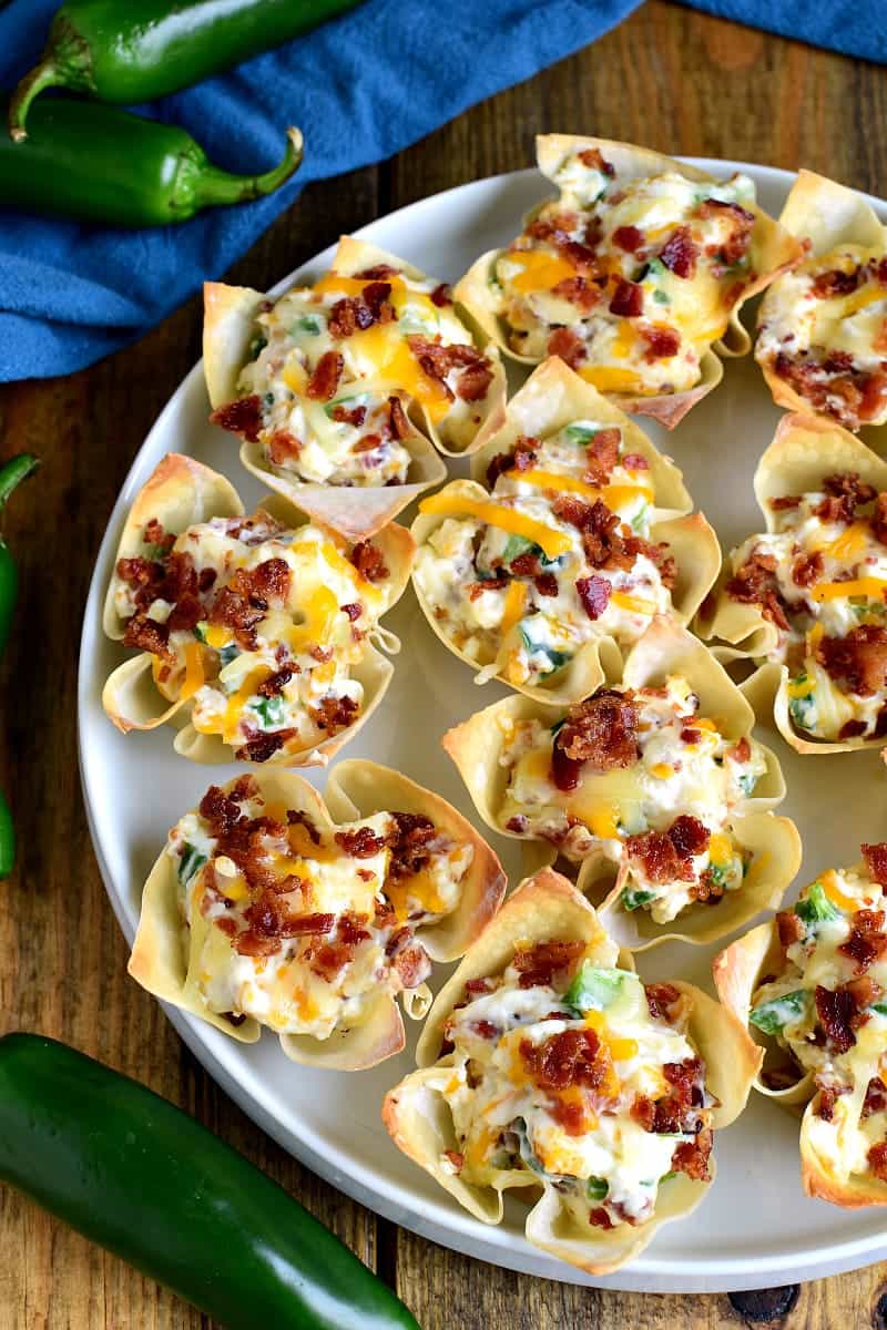 Jalapeño Popper Wonton Cups