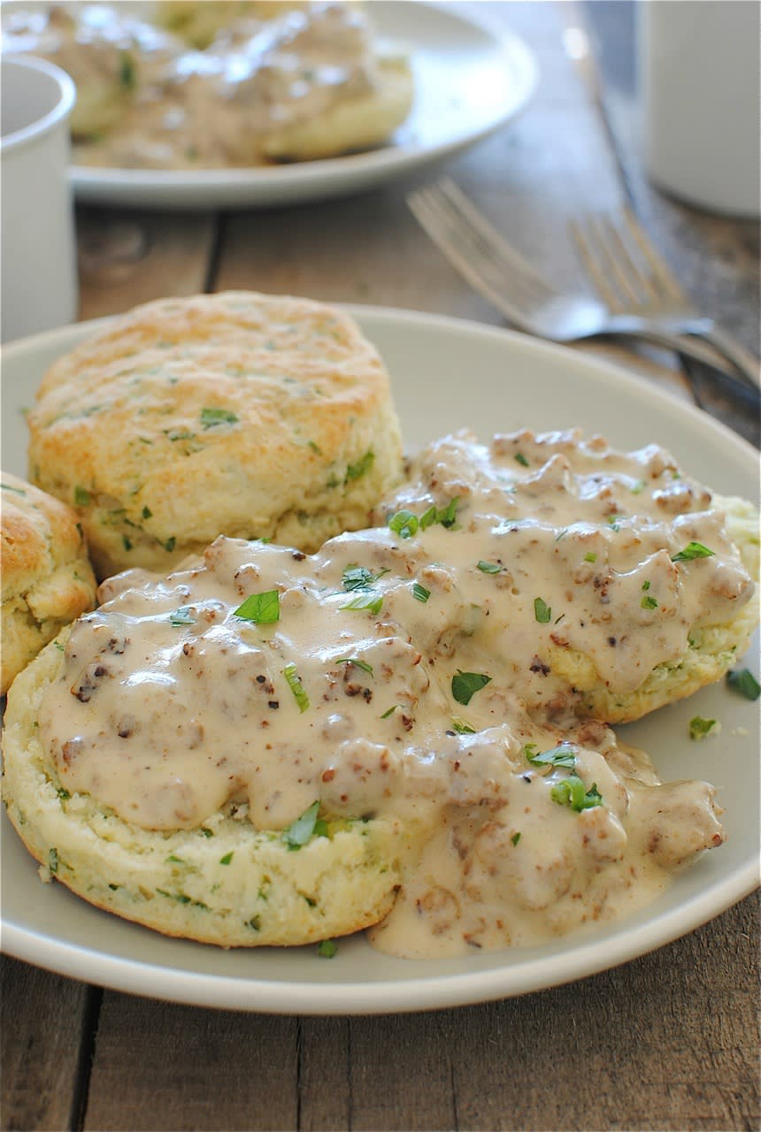 Buttermilk Biscuits and Sausage Gravy