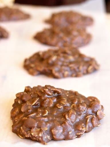 Chocolate Peanut Butter No-Bake Cookies