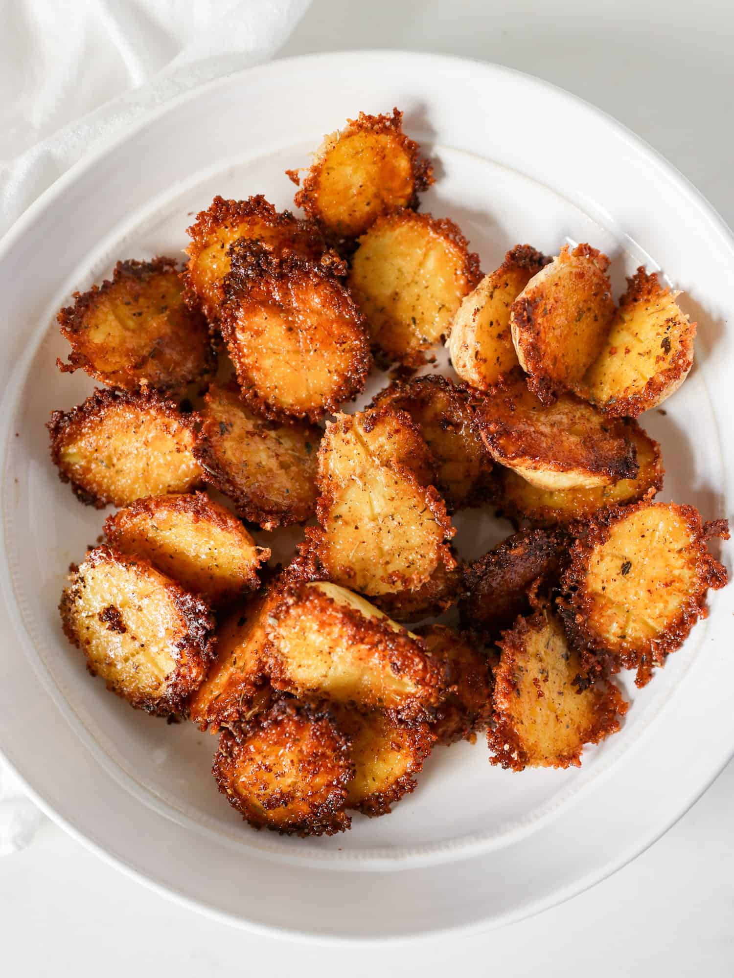 Crispy Parmesan Crusted Potatoes