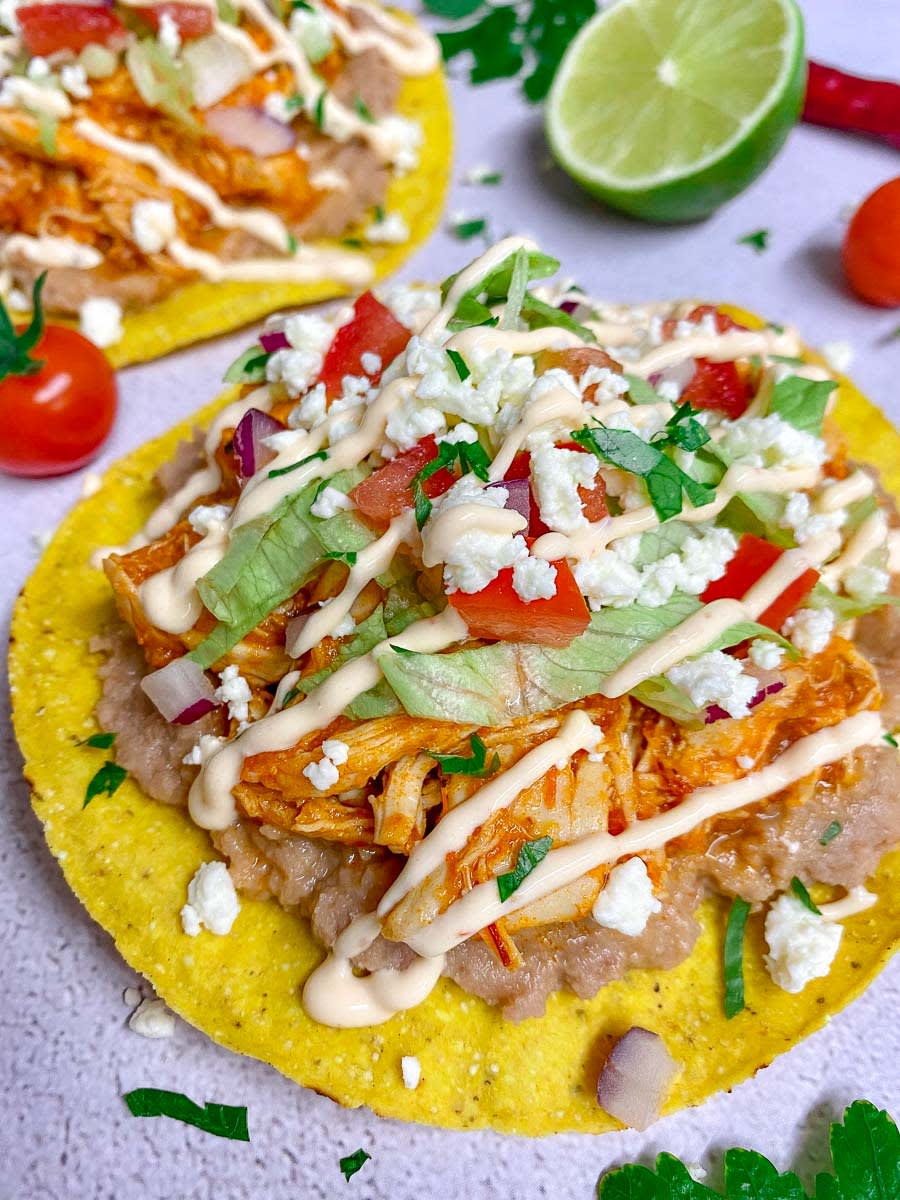 Chicken Tinga Tostadas