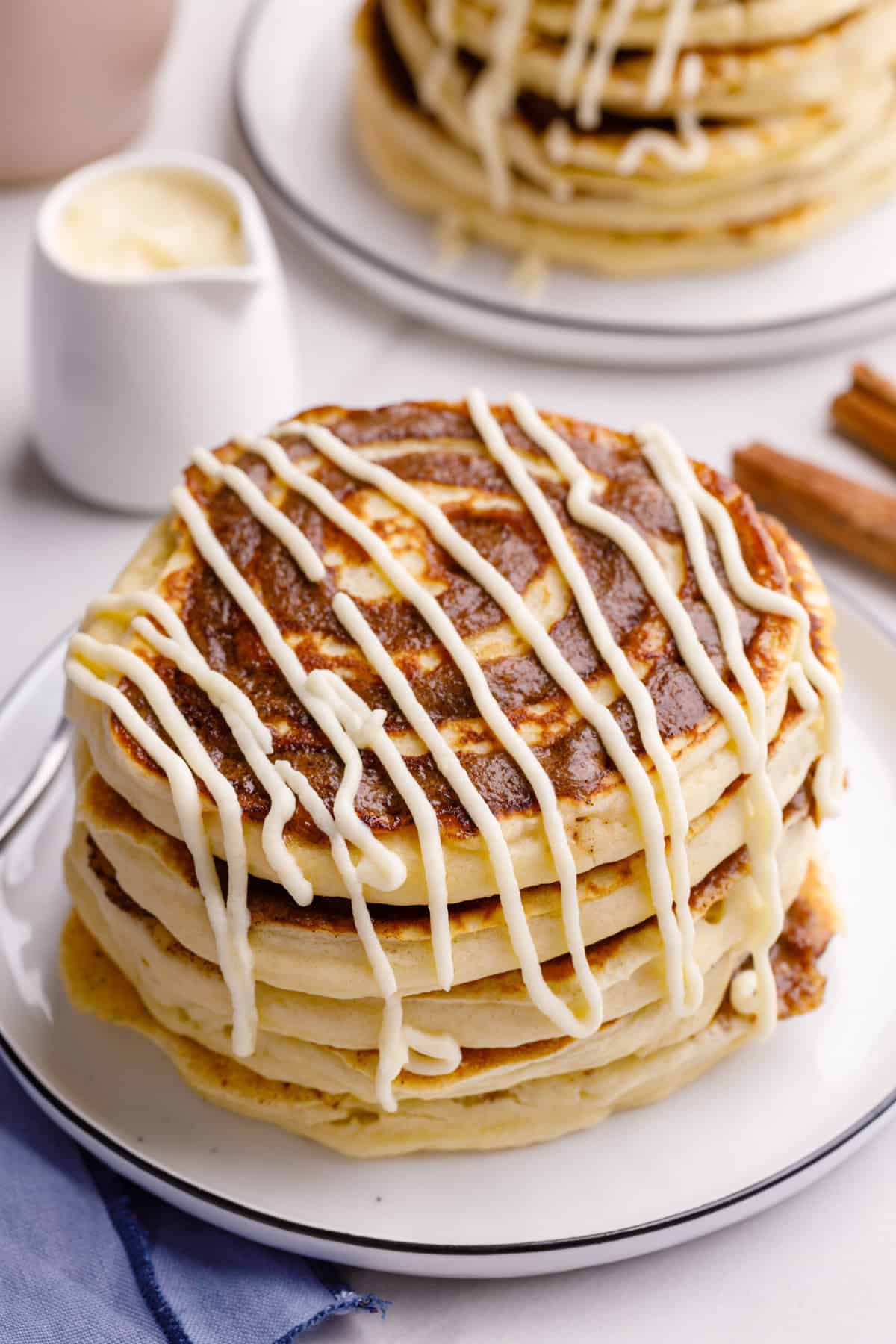 Cinnamon Roll Pancakes