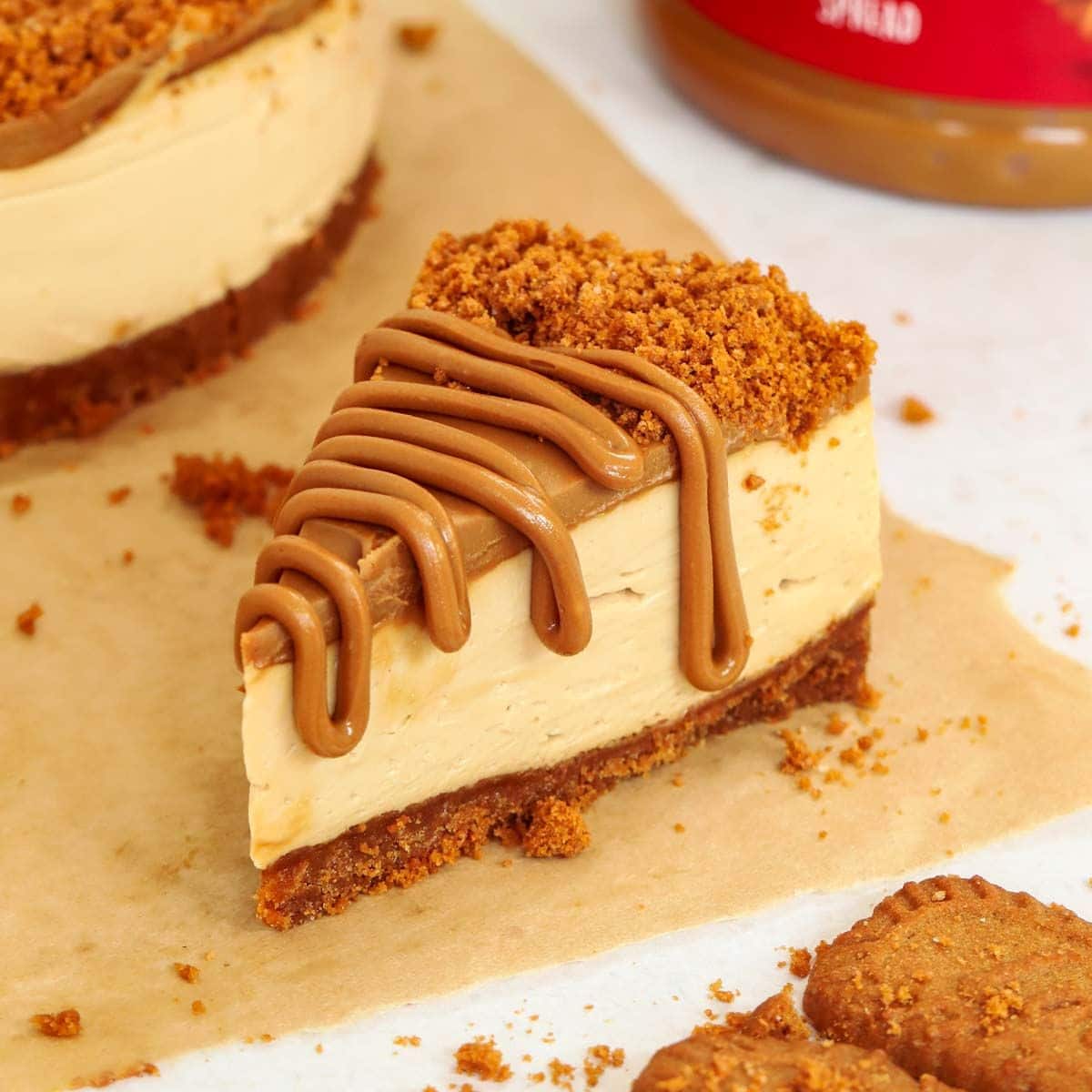 No-Bake Biscoff Cheesecake