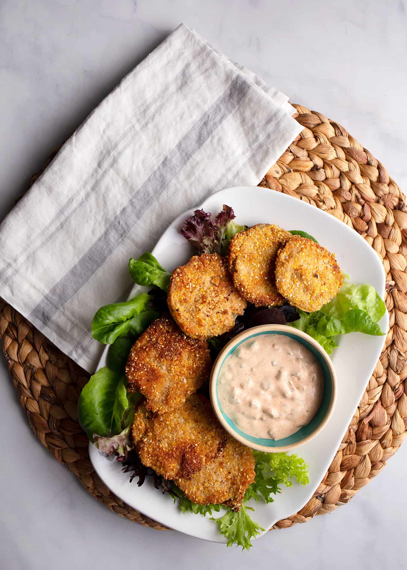 Fried Green Tomatoes with Remoulade