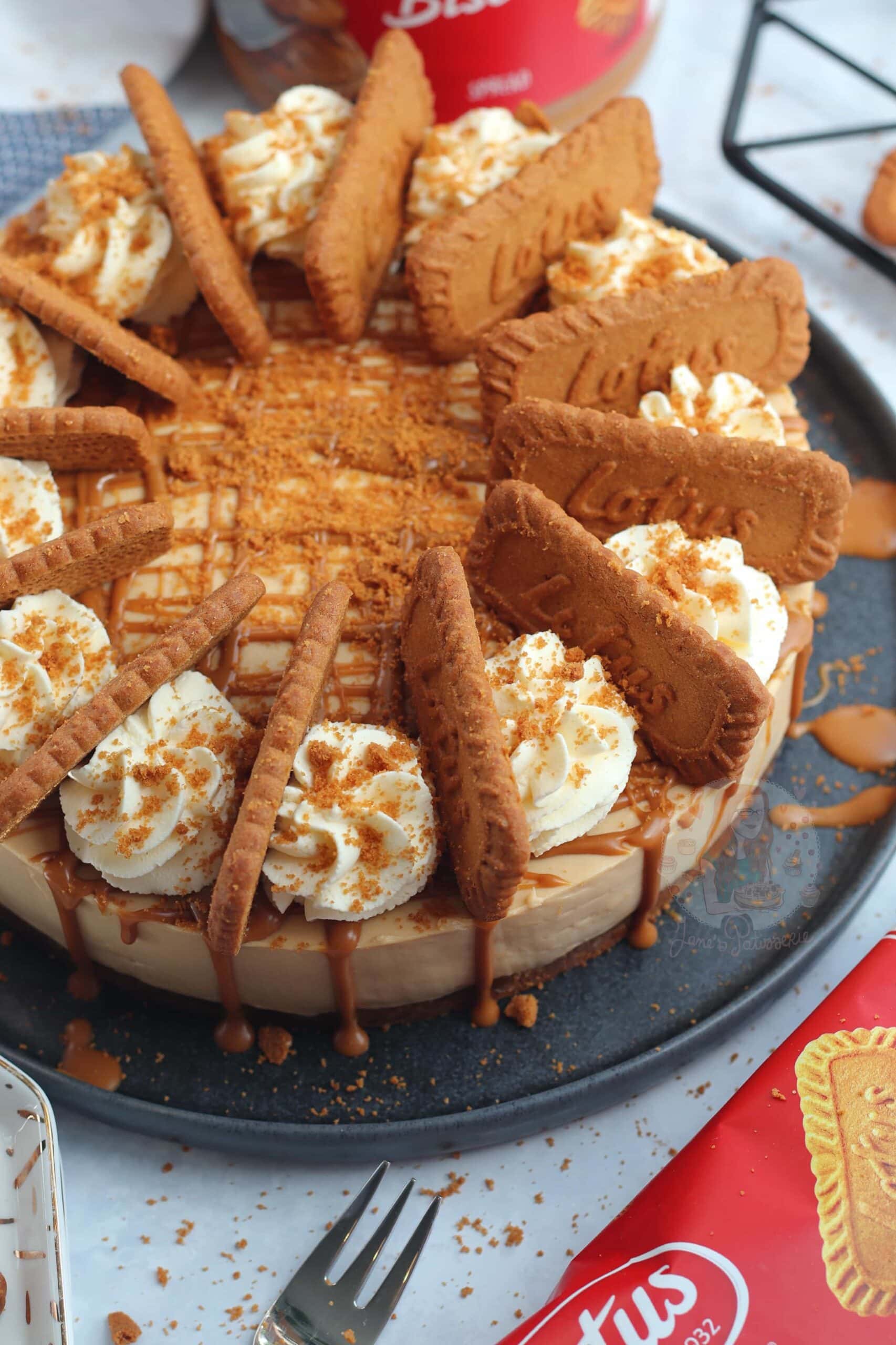 No-Bake Biscoff Cheesecake