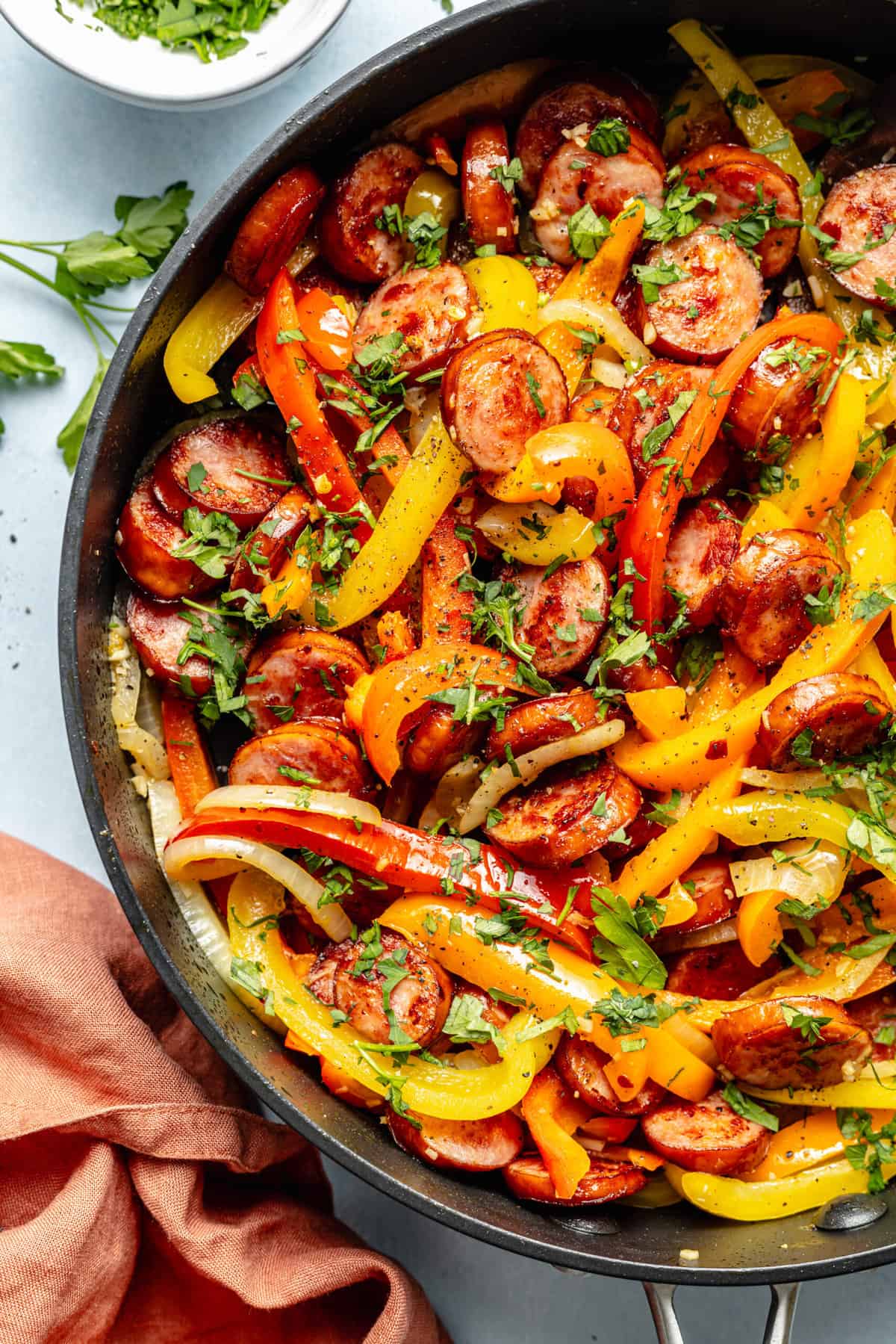 Easy Sausage and Peppers Skillet