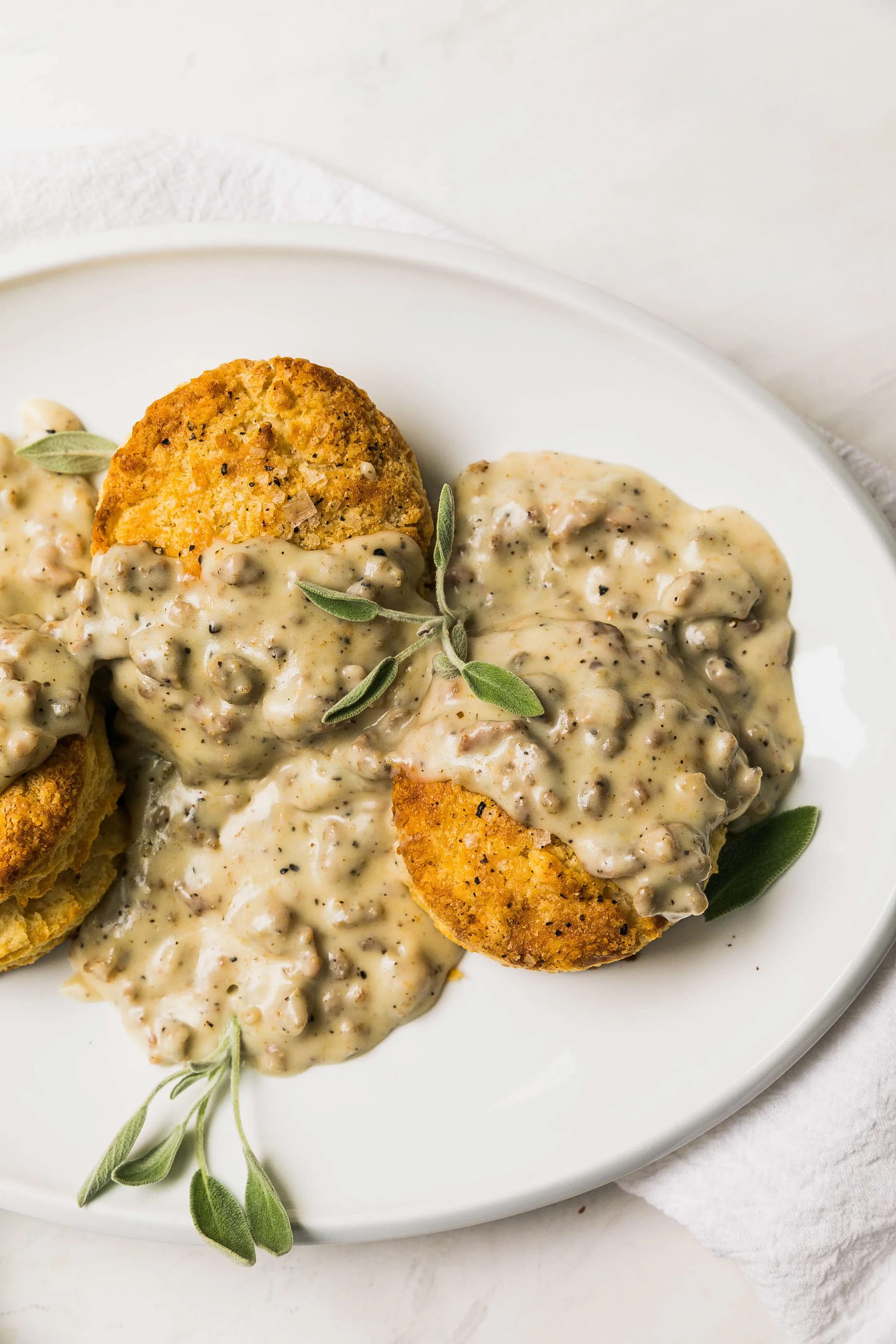 Buttermilk Biscuits and Sausage Gravy
