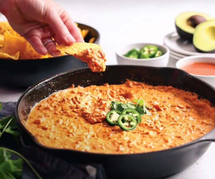 Easy Skillet Chorizo Cheese Dip